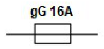 Fusible 16 A, type gG