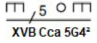 Exemple : XVB Cca, 5 × 4 mm²